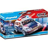PLAYMOBIL- City Action Playset- Coche de Policía con Luces y Sonido- Multicolor (6920)